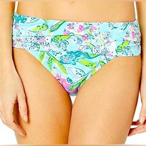 NWT Lilly Pulitzer lagoon sarong hipster bottoms 4